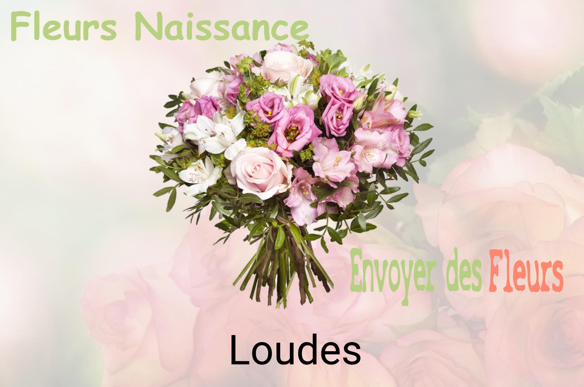 Bouquet de fleurs de naissance livré à Loudes